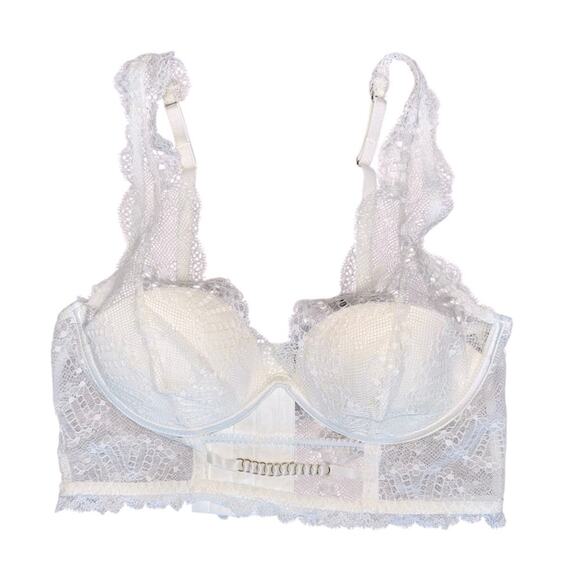 NWT INTIMISSIMI Women’s Ivory Lace Lightly Padded Bralette - Picture 1 of 11